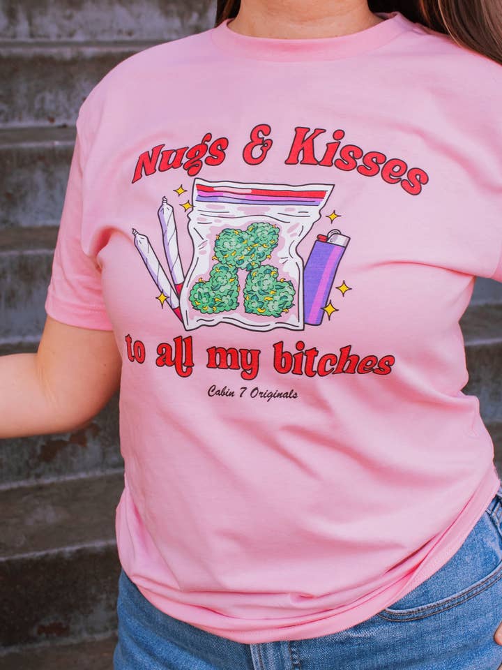 Nugs & Kisses T-Shirt for wholesale by Cabin 7 Originals