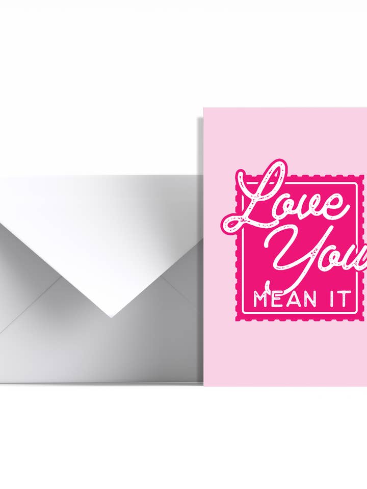 LOVE YOU MEAN IT MINI, Mini, Florist Card, Folded Card, love for wholesale by Tiramisu Paperie