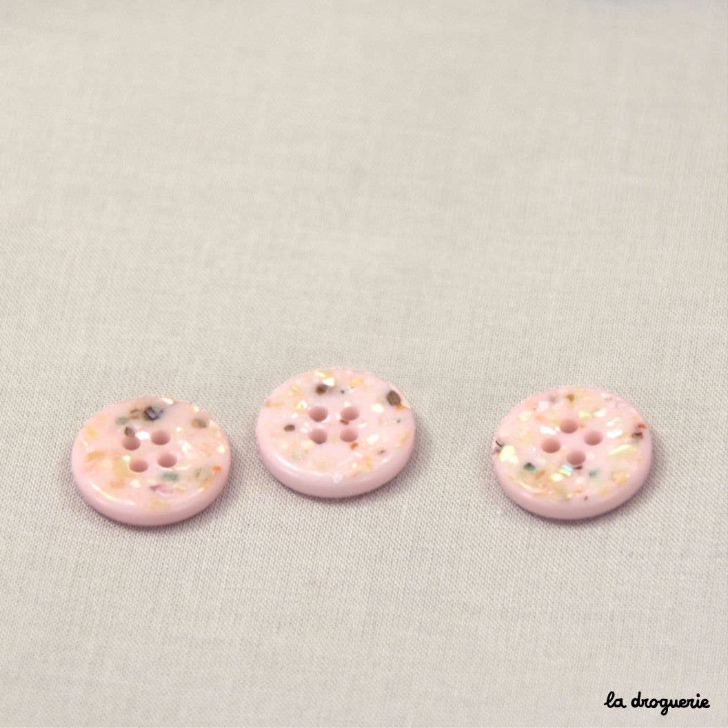 LA DROGUERIE - Wholesale Sewing Button/Snap - "Pretty Pebbles" Button 15 mm - Button 15 mm1