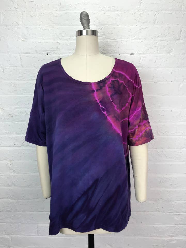 Tunica Grace in rame ametista geode per la vendita all'ingrosso da parte di Cloud Candy Clothing