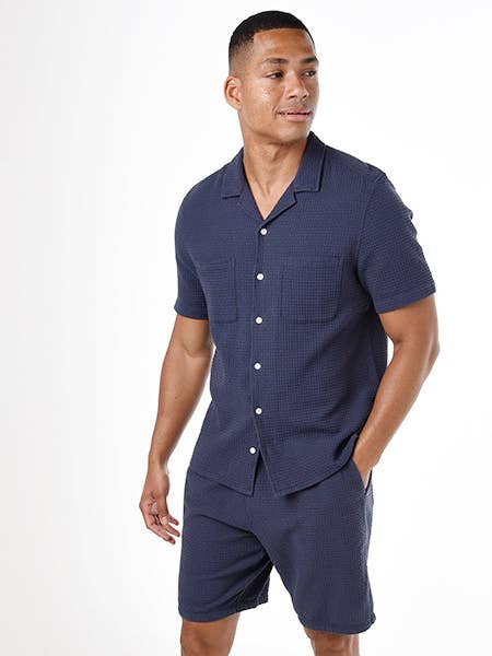 St Vincent Shorts - Navy for wholesale by Oiler & Boiler