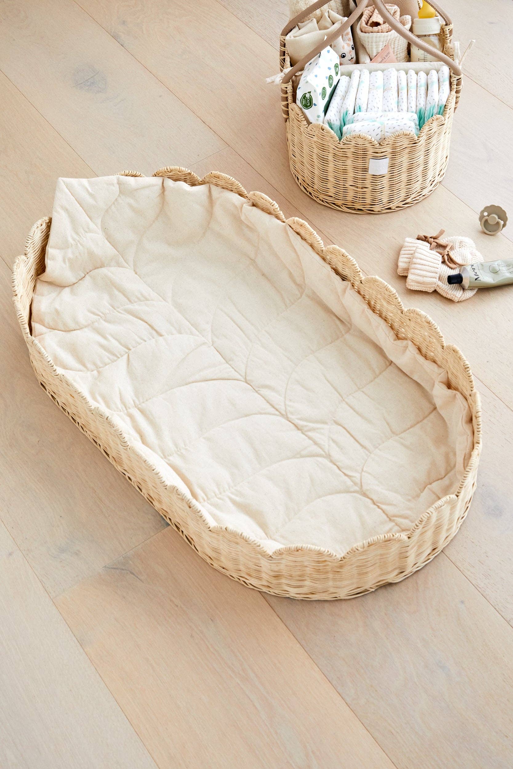 BEBE BASK® - Wholesale Changing Basket - Baby - FLORENCE BABY CHANGING BASKET SET7