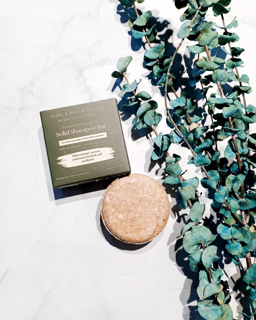 Pearl & Moss Botanicals Inc. - Wholesale Shampoo Puck/Solid Shampoo - Solid Shampoo Bar - Earthling: Restore & Strengthen (Copy)