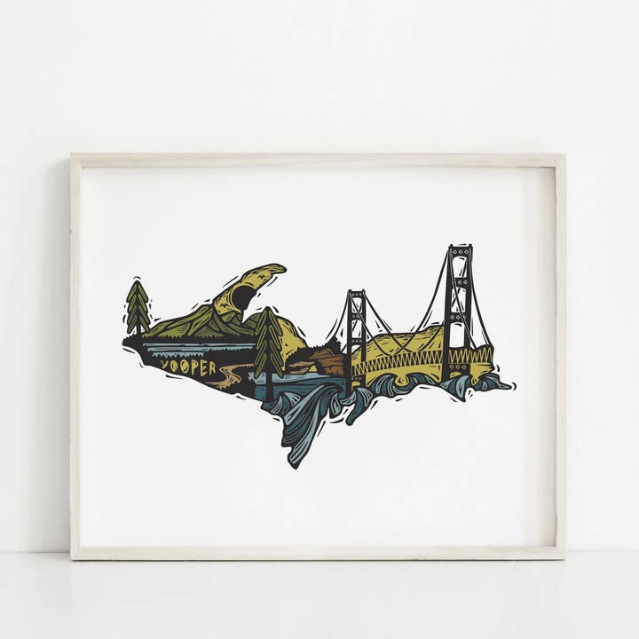 Yooper Print for wholesale by Woosah Outfitters