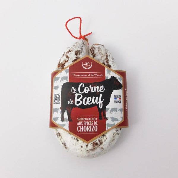 DES HOMMES ET DES BOEUFS - Wholesale Sausage - Spicy Angus beef horn - 180 g1