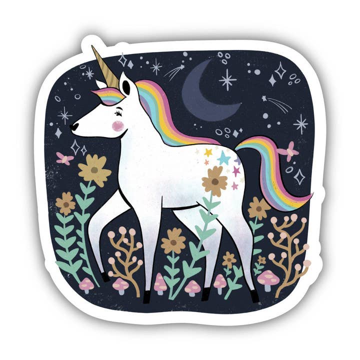 Unicorn Night Fairytale Sticker for wholesale by Big Moods
