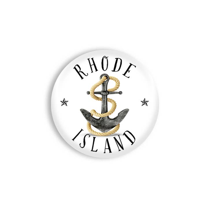 Magnete RI «Silver Anchor with Rope» NEODIMIO SIZE 2.25" per la vendita all'ingrosso da parte di Silva Ware By Walter Silva