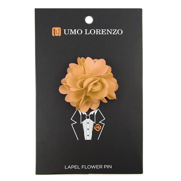 Selini New York - Wholesale Lapel Pin/Button - Solid Mini Bouquet Clutch Back Flower Lapel Pins3
