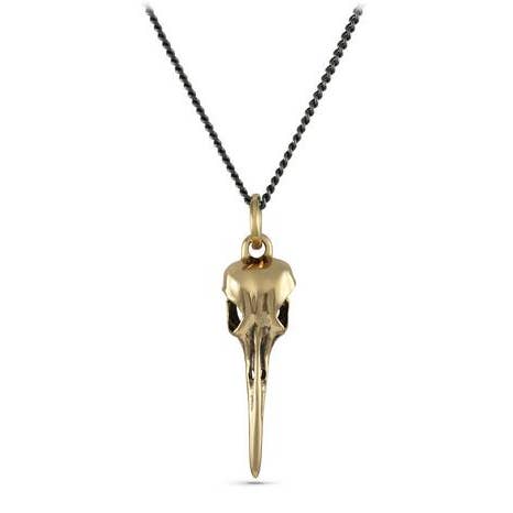 Collier crâne de colibri - Bronze pour la vente par Lost Apostle