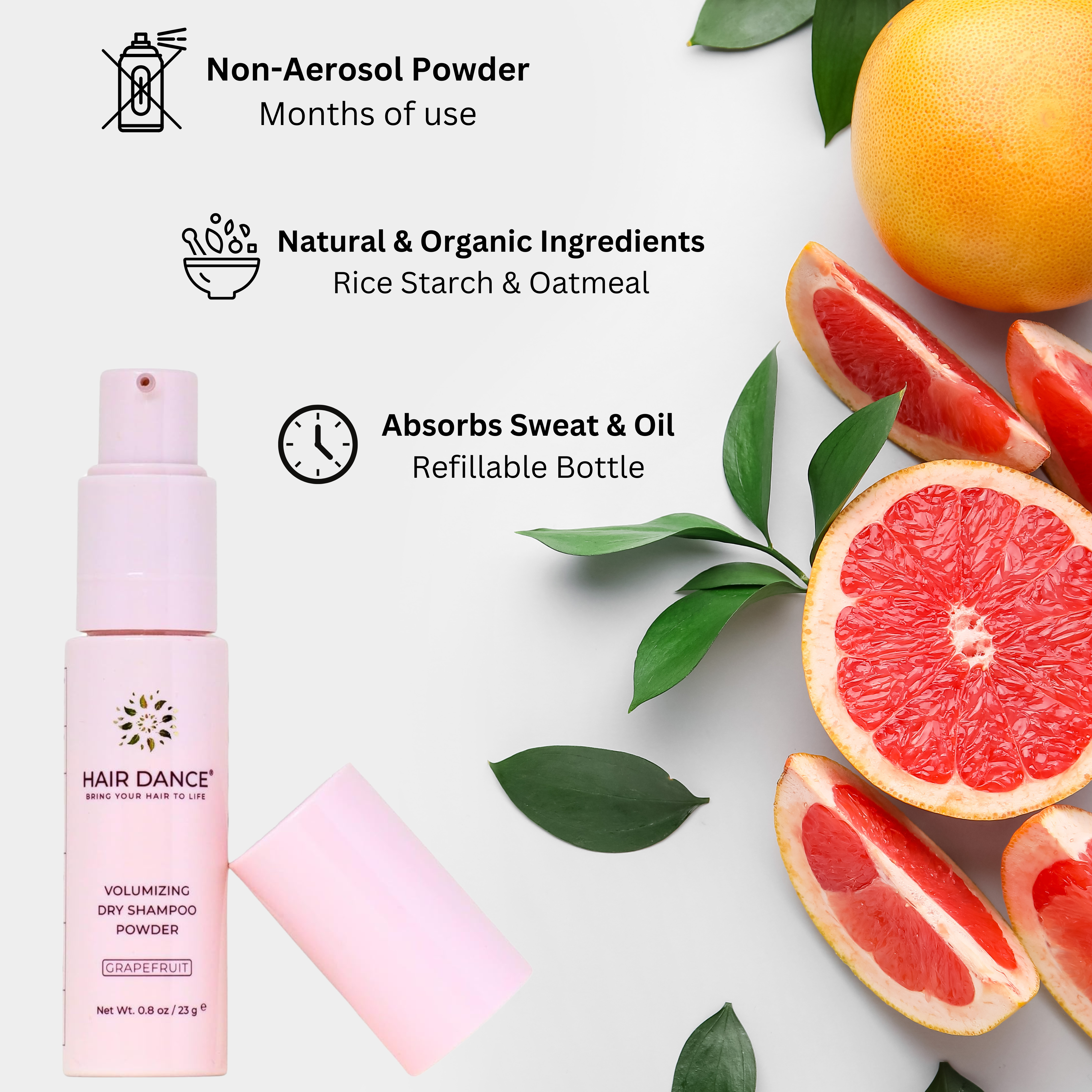 Hair Dance - Wholesale Dry Shampoo - Non-Aerosol Volumizing Dry Shampoo Powder - Organic - USA1