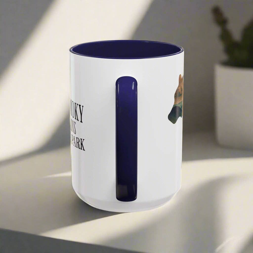 Park Service Apparel - Wholesale Coffee Mug - Great Smoky Mountains National Park Colored Coffee Mug 11oz 15oz Bear Cup9