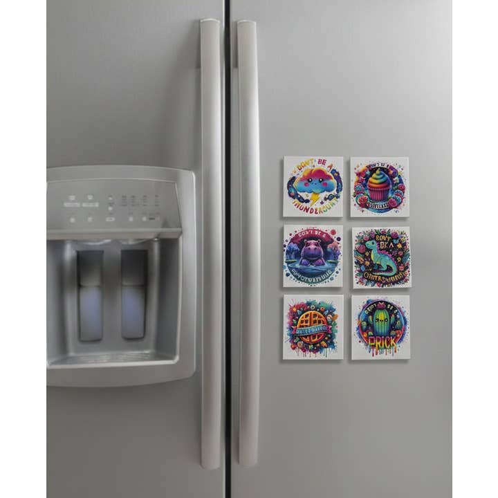 Snarky & Cute Hard Magnets | Cute but Rude 2.5" Fridge Decor | Funny Profanity Magnets for wholesale by BLD Print Co
