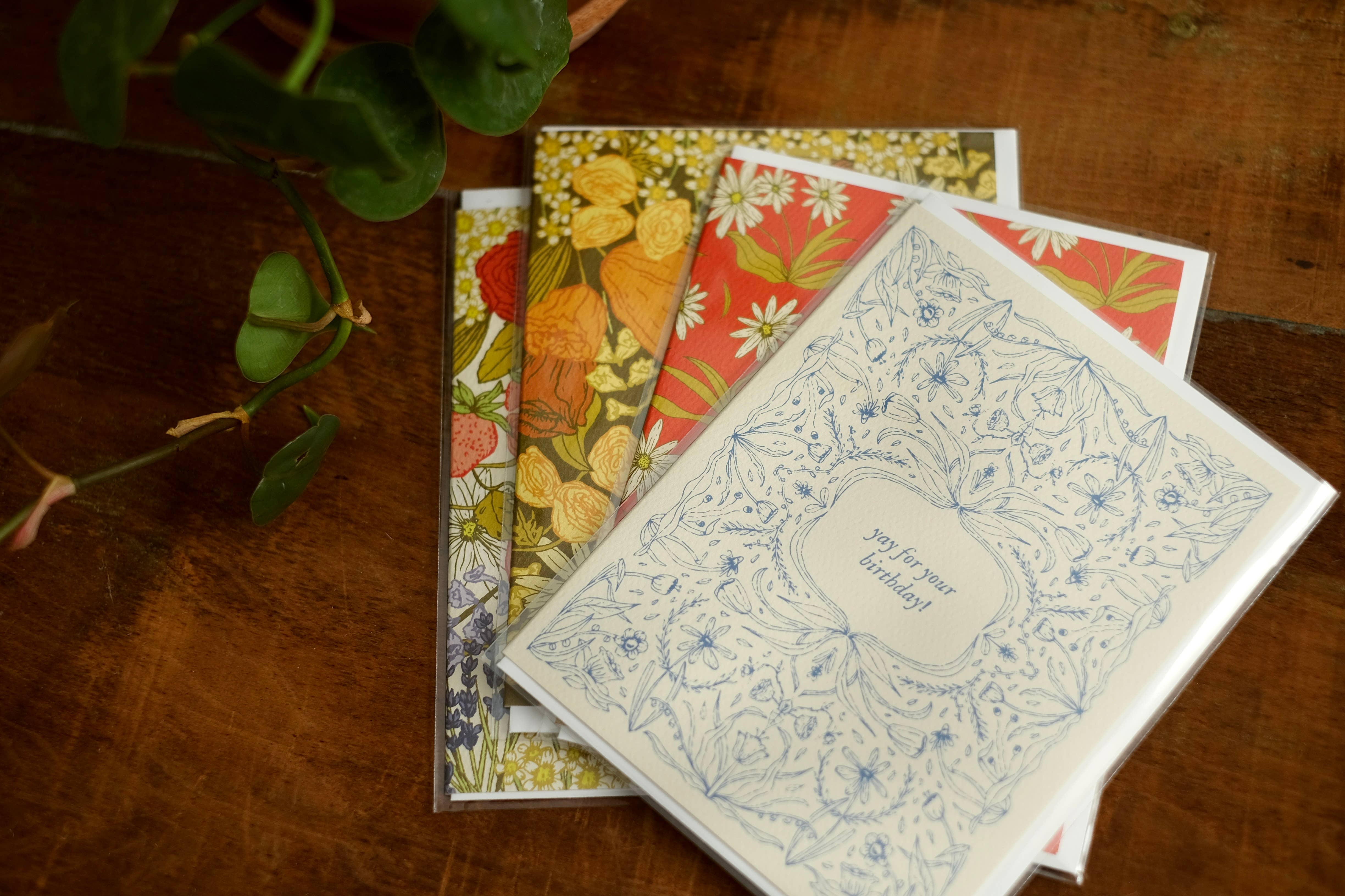 annalisa v. sawtell - Wholesale Everyday Greeting Card - Floral Confetti (Celebration) | Botanical Greeting Card | A23