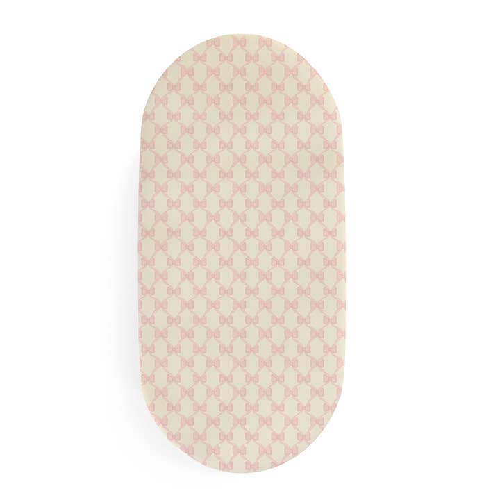 BASSINET SHEET / CHANGING PAD COVER - BOWS for wholesale by Pimalu
