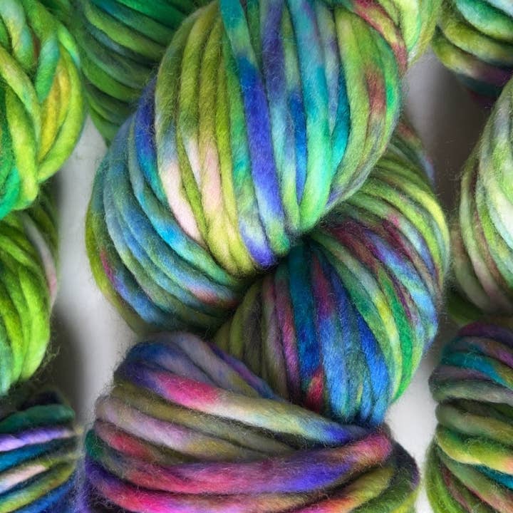 Honey and Clover Knits, LLC - Wholesale Yarn - Hand-Dyed Merino Wool Yarn - Soft and Durable Yarn for Knitting and Crocheting | Indie Dyed Merino Wool | Super Bulky | Wild Thing4