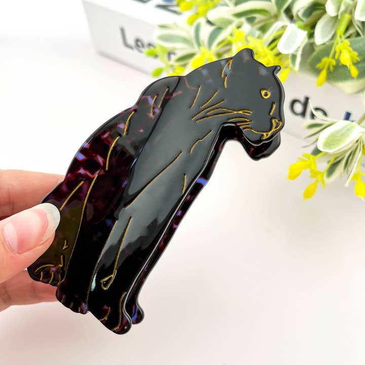 TheDivaSoap - Wholesale Hair Clip - Women's - Jaguar Hair Clip,Animal Acetate Claw Clip6