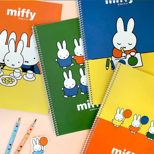 Carnet d'étude Miffy à un anneau (ligné) pour la vente par K-Wonderland