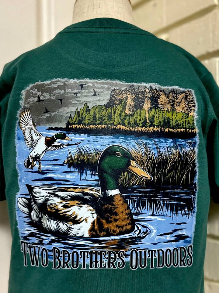 Two Brothers Tailoring Co. - Venta al por mayor Camiseta serigrafiada - Mujer - Camiseta de pato verde oscuro