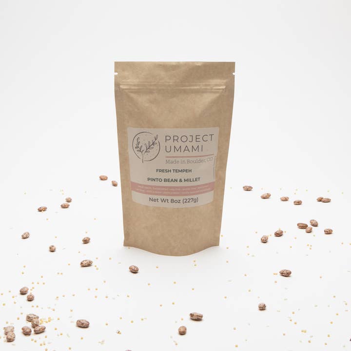 Pinto Bean & Millet Tempeh for wholesale by Umami Foods LLC