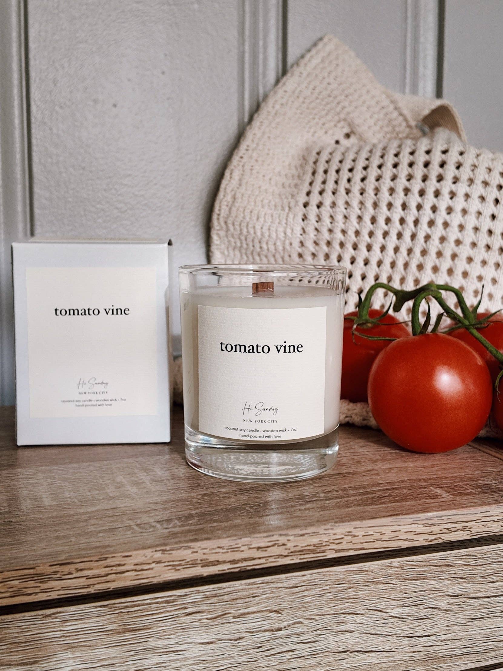 Hi Sunday Collective - Wholesale Jar/Filled Candle - TOMATO VINE2