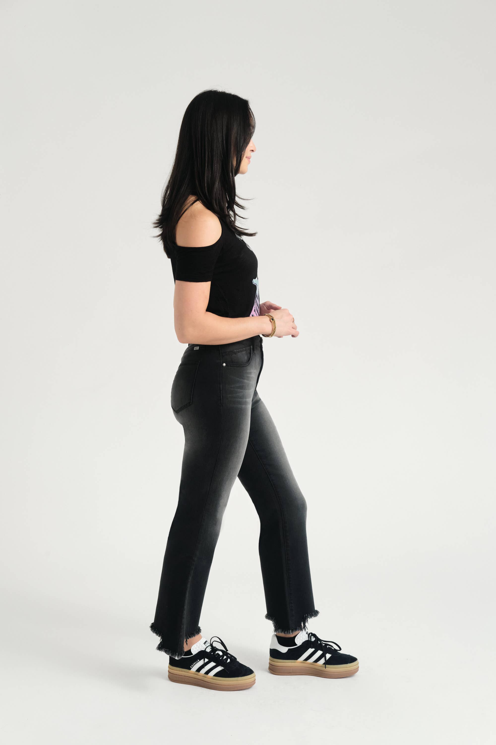 1822 Denim - Vendita all'ingrosso Jeans - Donna - Jeans Mini-Boot 27" con orlo Sharkbite in Watson7