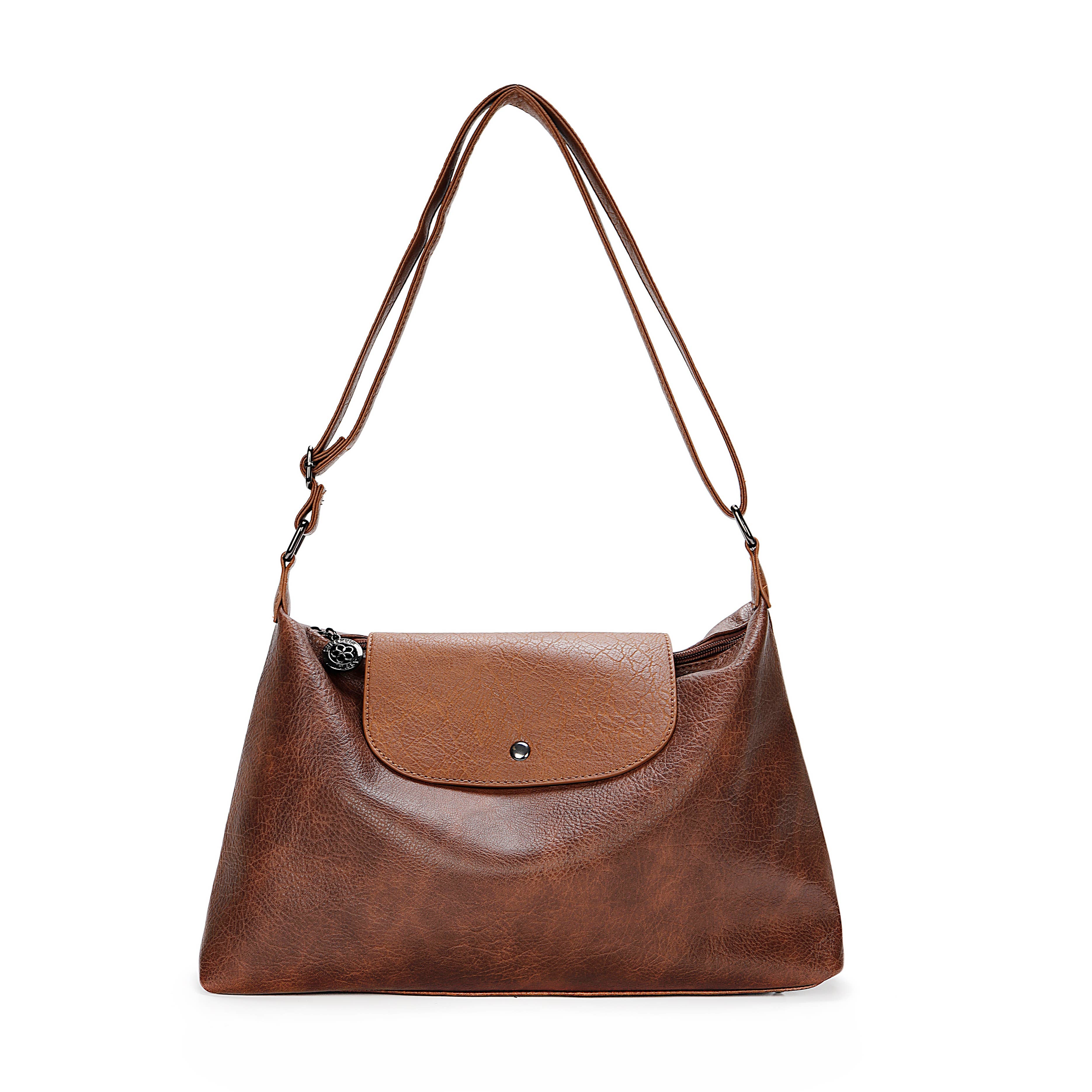 Superbia – wholesale Shoulder bag – women's – Soft Medium Size Slouch Shoulder Bag-9354(Carla Range)2