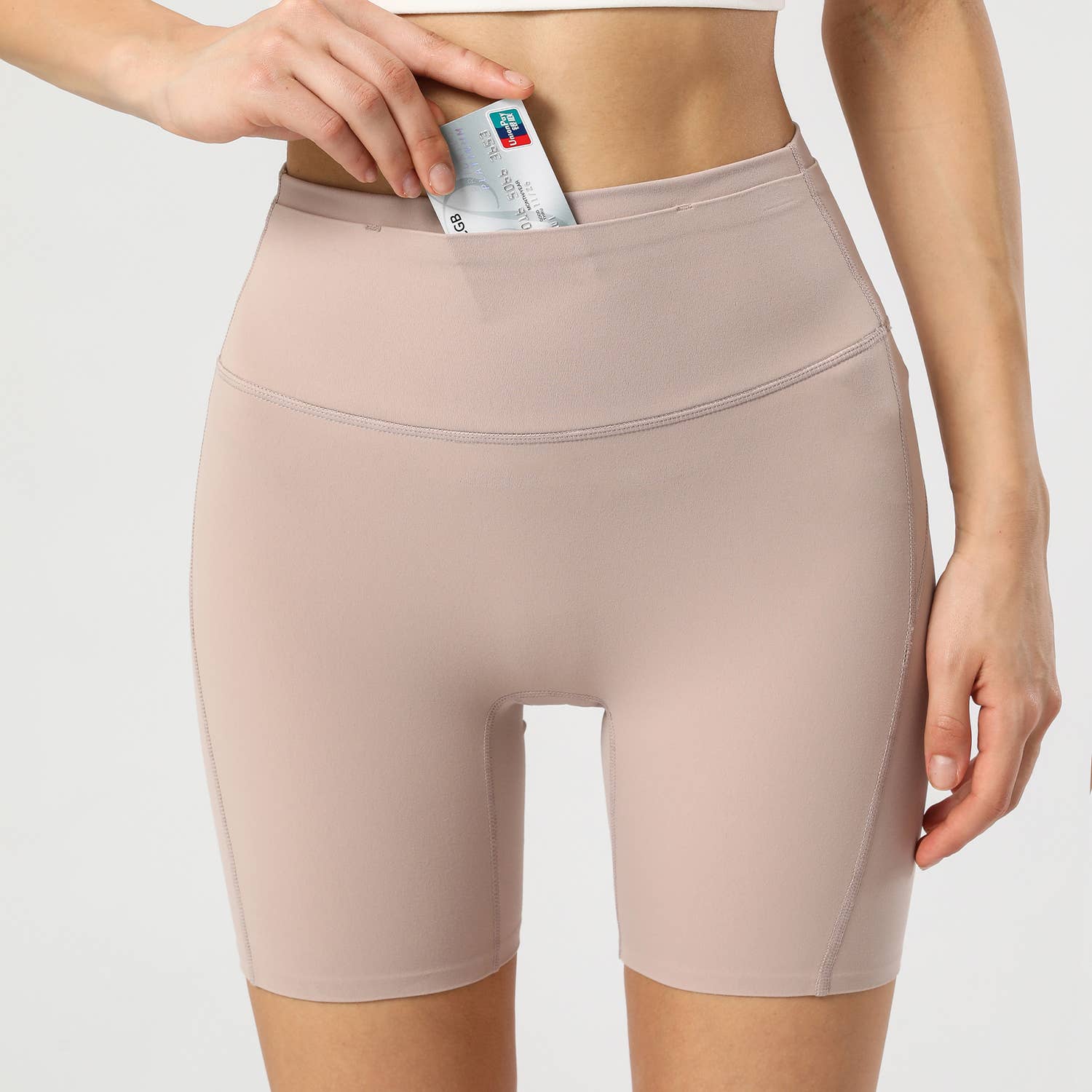 Sodalemon - Wholesale Athletic Shorts - Women's - Built in Underwear Hip Lifting Hidden Pockets Fitness Shorts4