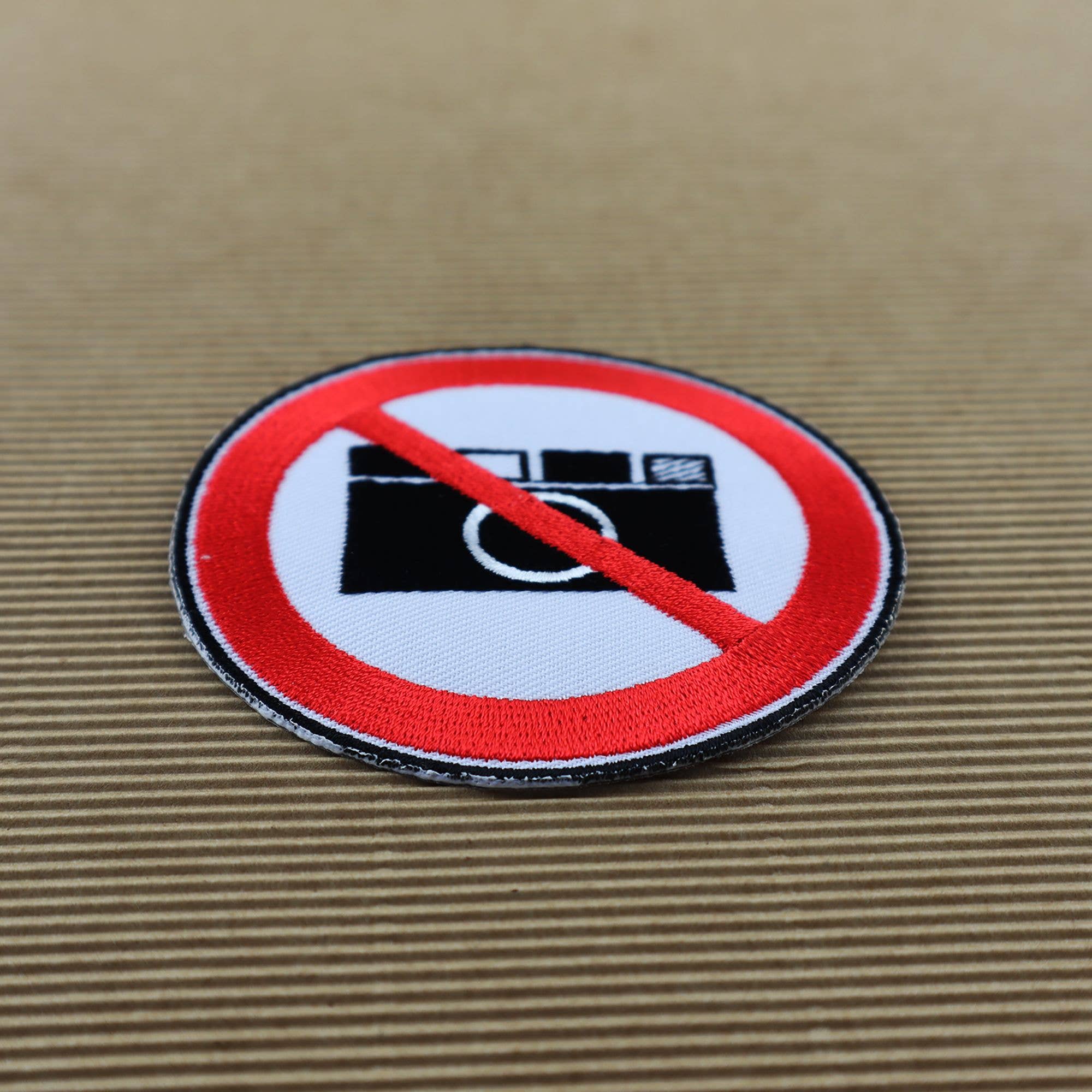 Tribal Trade GmbH - Wholesale Patch - Patches photography prohibited, black and white, red, 8 cm patch8