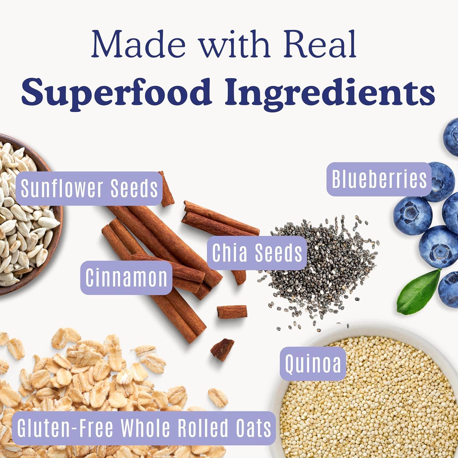 Earnest Eats - Wholesale Oats - Superfood Blueberry Chia Oatmeal Cup2