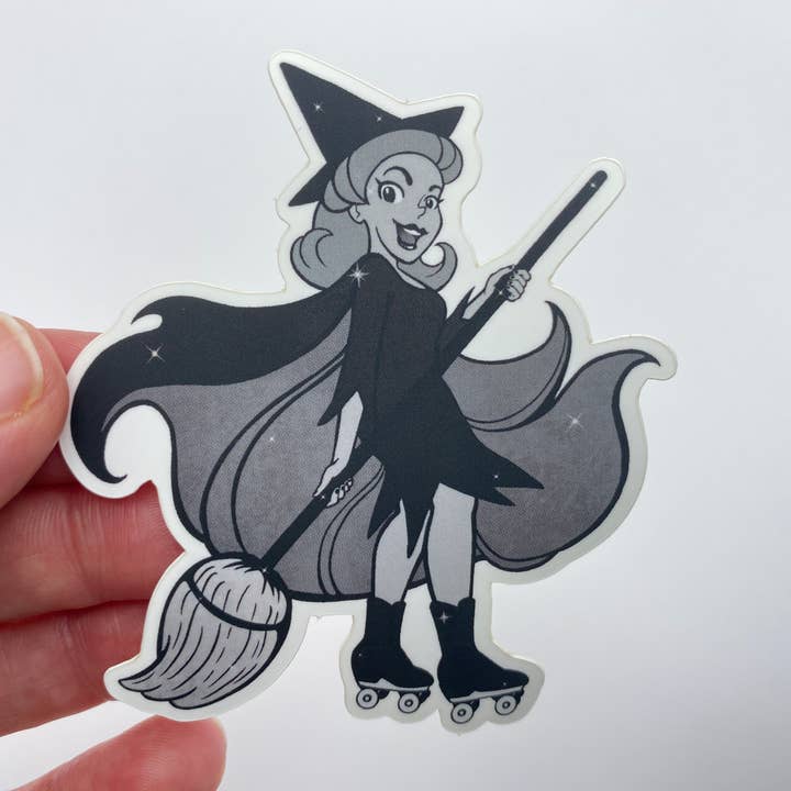 Live Flashy or Die - Wholesale Sticker - Spellbound Skate Witch - Matte Sticker1