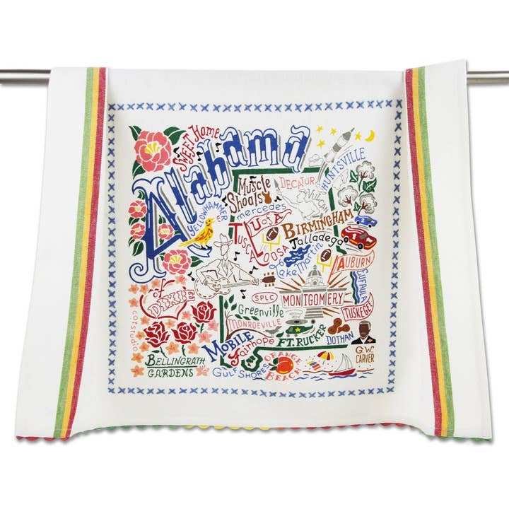 Alabama Dish Towel for wholesale by catstudio