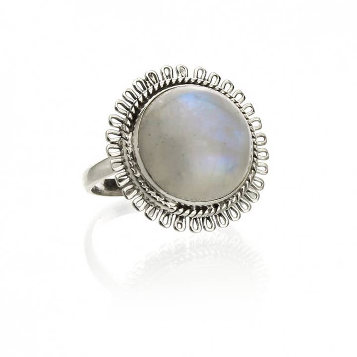 UniArt - Wholesale Cocktail/Statement Ring - Silver Ring and Gem Matahari Model