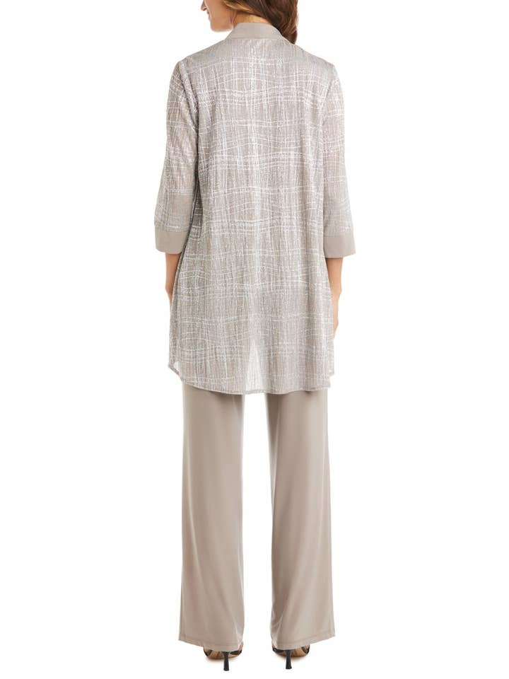 CHAMPAGNE RM Richards 3-Piece Glitzy Evening Pants Suit Set for wholesale on Faire