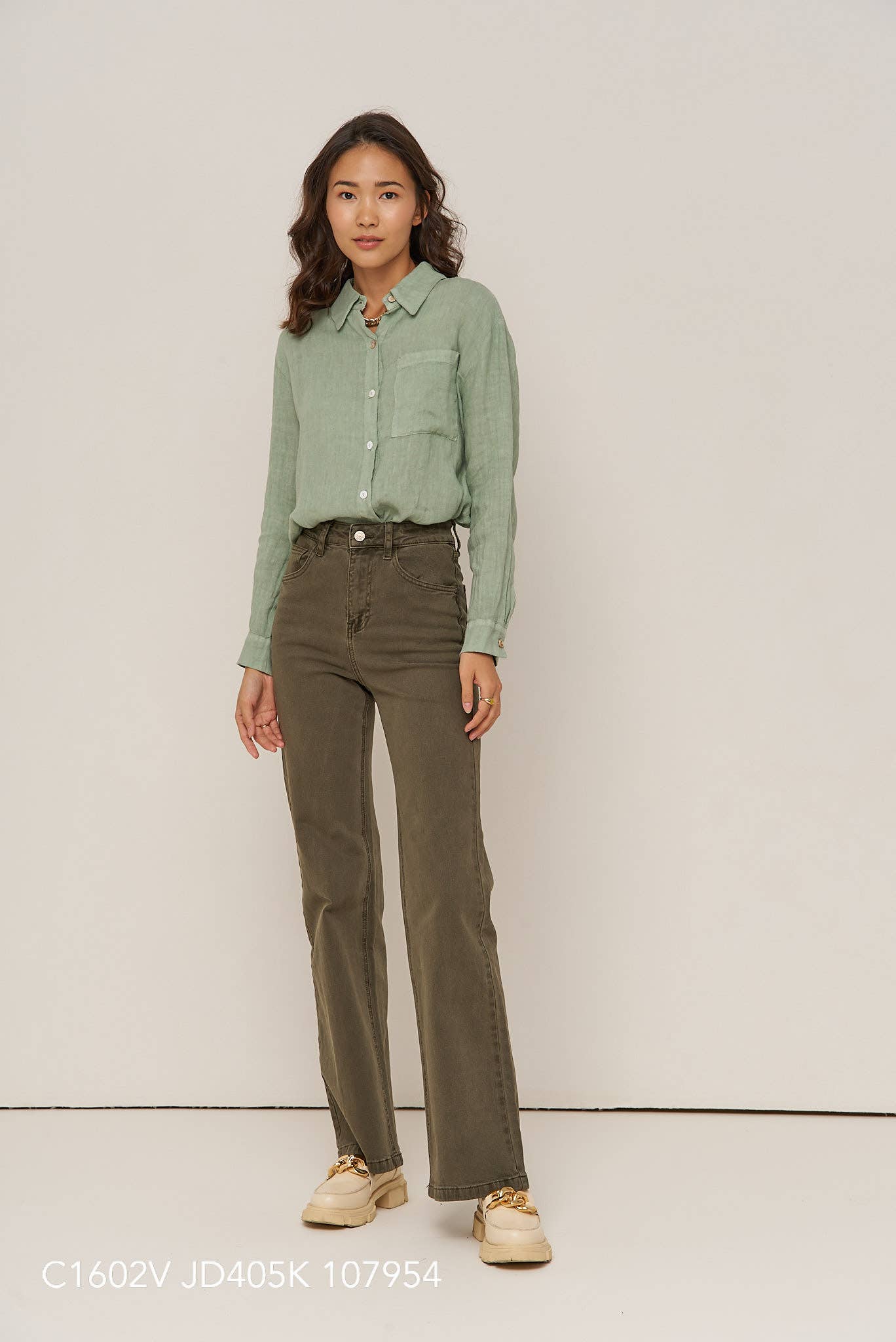 Oraije Paris - Vendita all'ingrosso Jeans - Donna - Jeans Barbara a gamba larga65