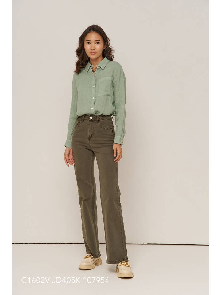 Oraije Paris - Vendita all'ingrosso Jeans - Donna - Jeans Barbara a gamba larga65