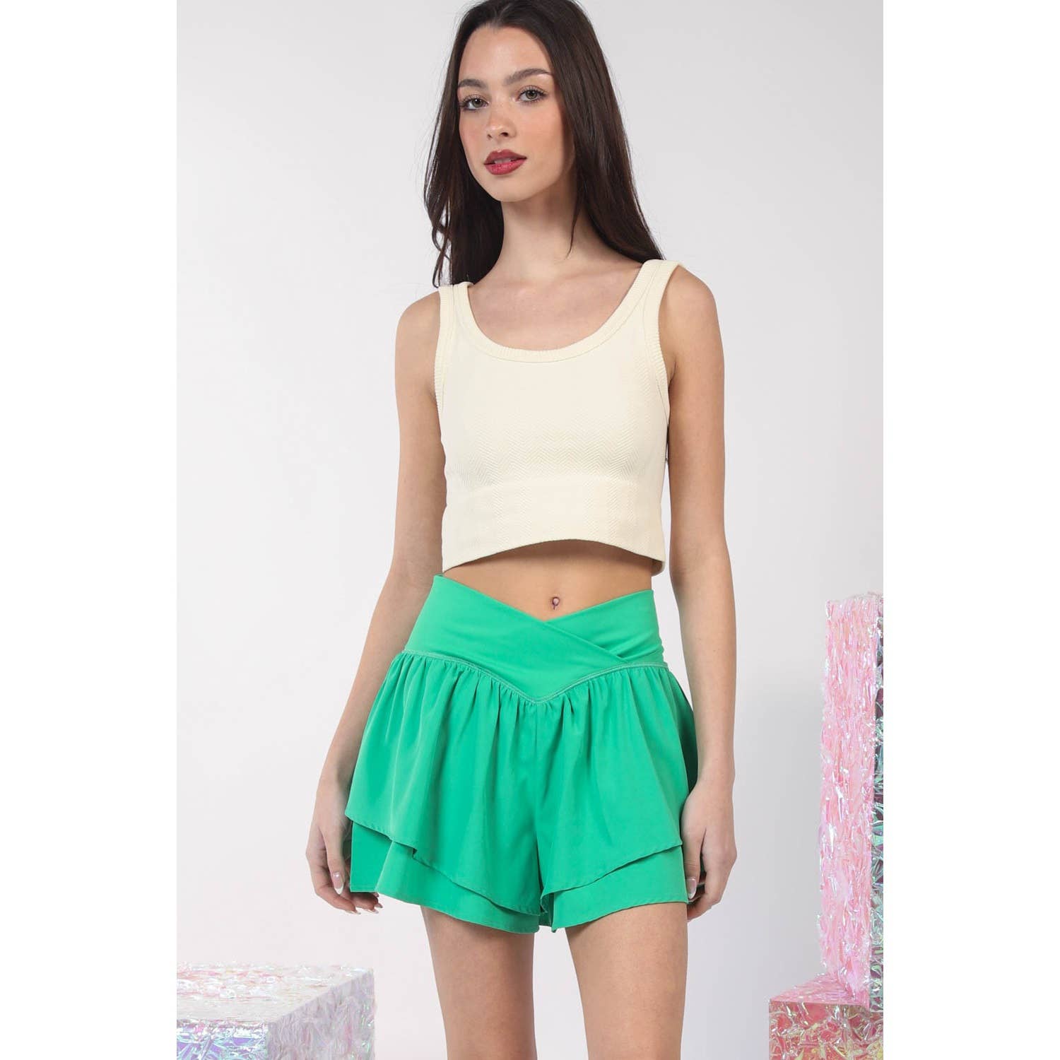 Apolline - Wholesale Athletic Shorts - Women's - V-Shaped Waist Athletics Activewear Shorts 14