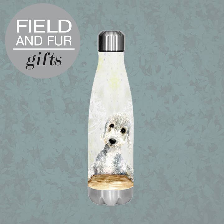 Benny, Bedlington Terrier, geïsoleerde waterfles voor wholesale door Field and Fur Gifts