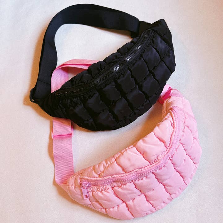 Ellison+Young - Wholesale Crossbody Bag - Women's - Perfect Puffy Banana Shape Sling Bag