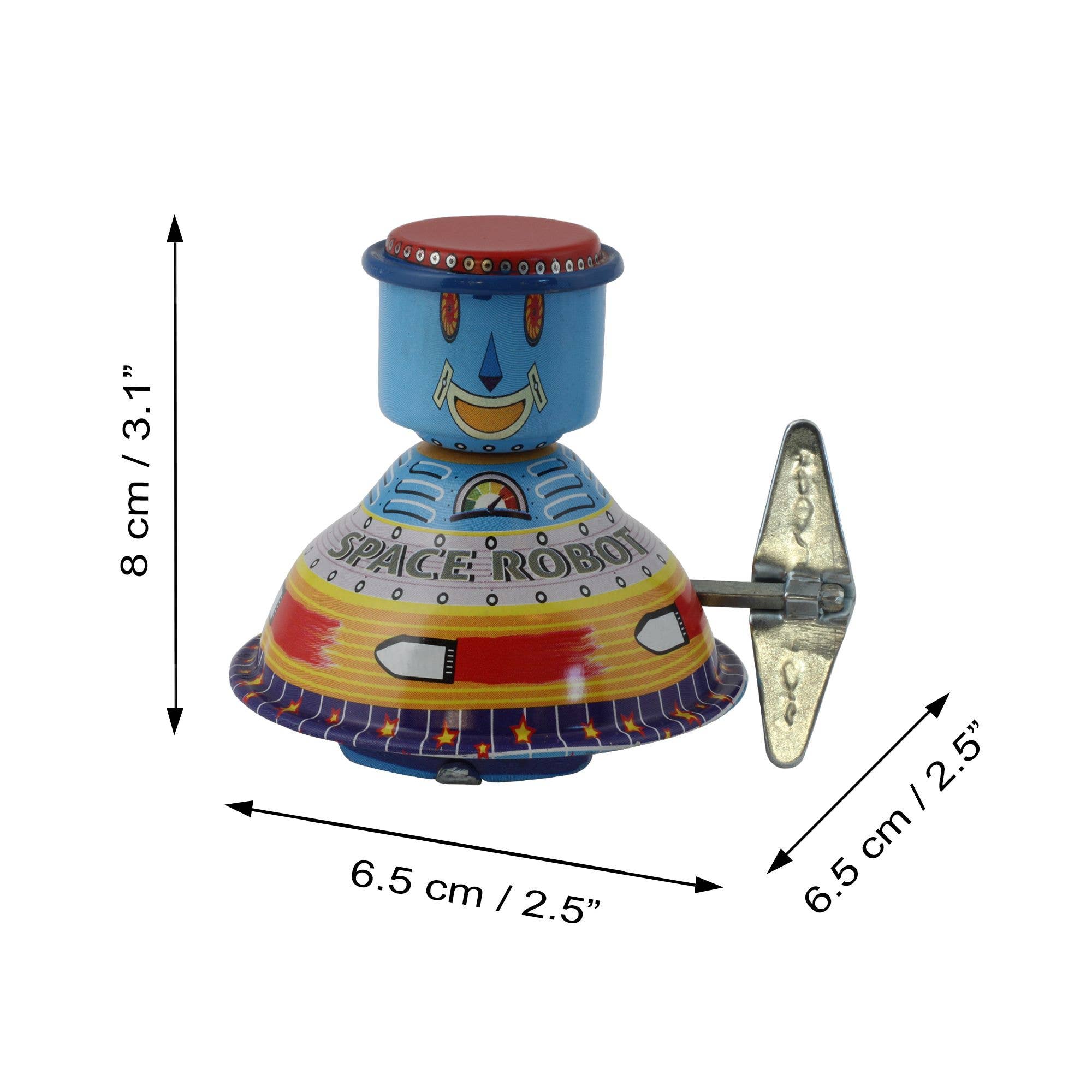 Tribal Trade GmbH - Wholesale Decorative Figurine - Tin toy robot wind-up tin robot4