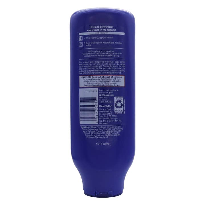 KT Supply - Wholesale Body Cream/Lotion - Nivea In Shower Body Lotion Nourishing, 13.5 Oz.1