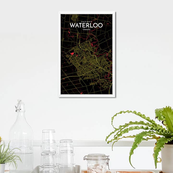OurPoster.com - Wholesale Poster - Waterloo City Map Poster91