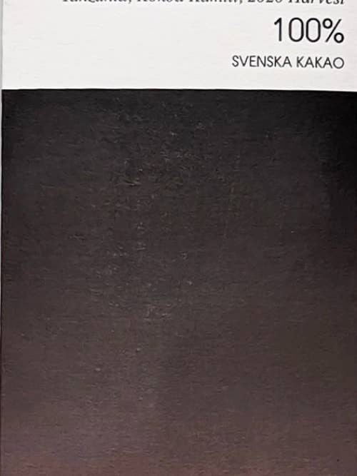 Svenska Kakao Darkness 100% Extra Dark Chocolate Tanzania for wholesale by Cocoa Store