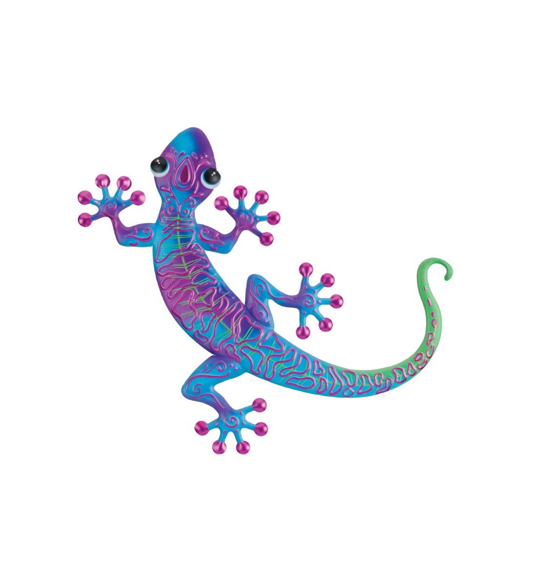 Multi Swirl Gecko Wall Decor 16" - Purple for wholesale on Faire0