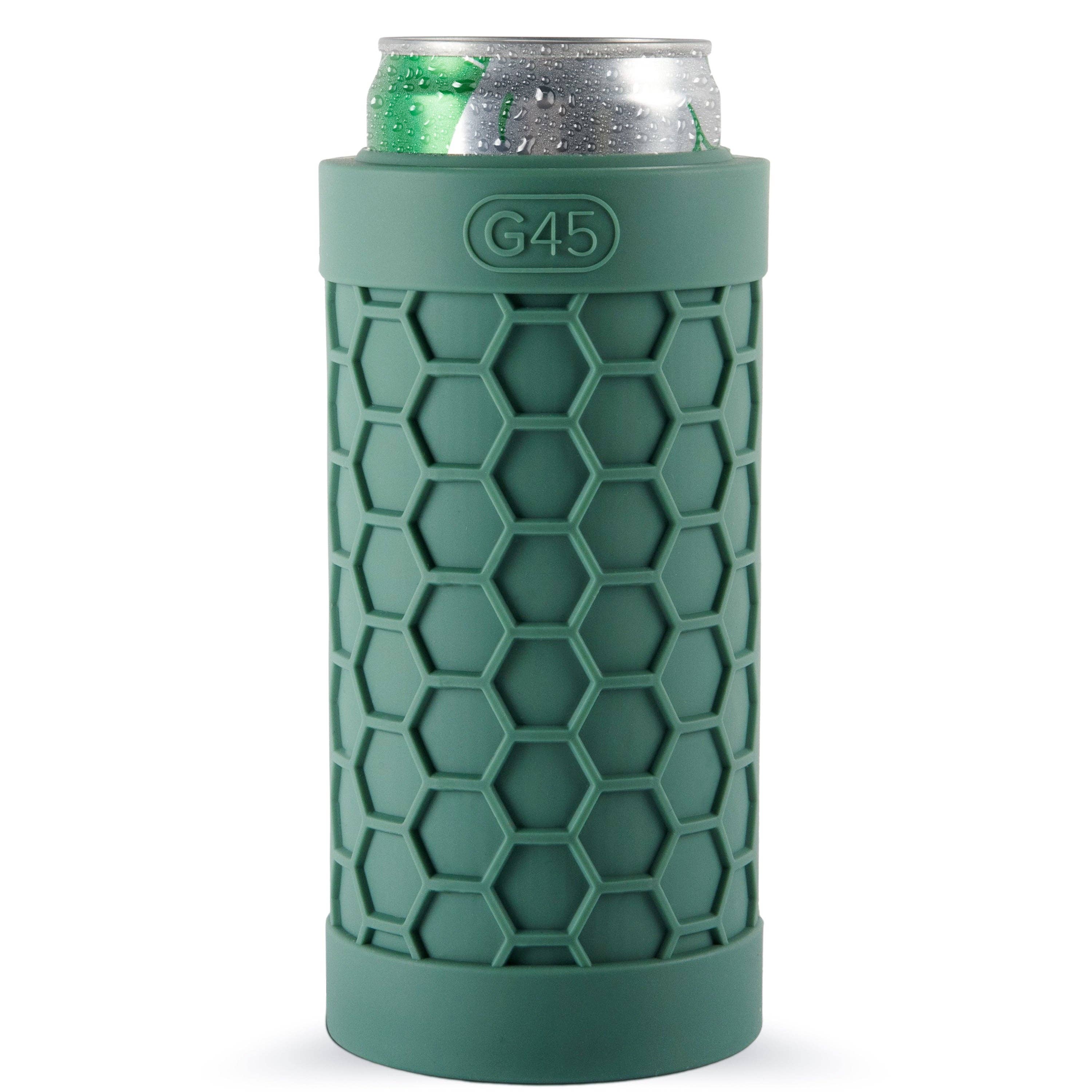 The G45 - Wholesale Drink Huggers & Koozies - G45 Slim Can Cooler, Silicone Rubber, 12 oz Slim Cans12