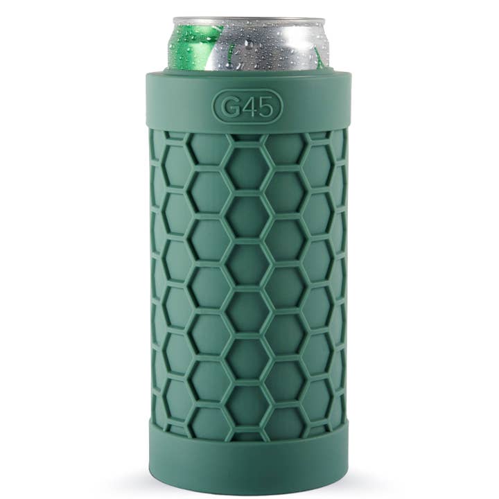 The G45 - Wholesale Drink Huggers & Koozies - G45 Slim Can Cooler, Silicone Rubber, 12 oz Slim Cans12