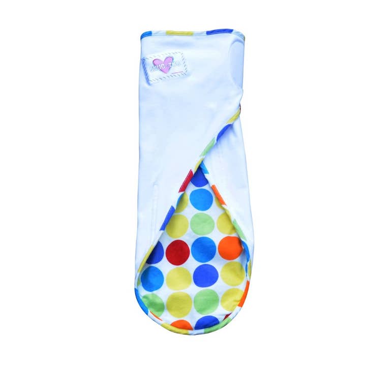 Kleine Rainbow Love Snug & Tug Inbakerdeken voor wholesale door Go Mama Go Designs