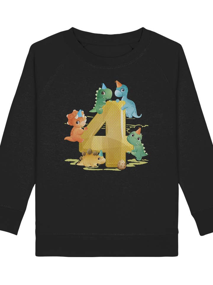 Dinosaurier 4 Jahre alt Dino 4. Geburtstag Sweatshirt für den Großhandel von Tigerlino®
