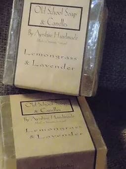 Soap Bar Lavender & Lime Bar for wholesale by Old School soap &candles by Ayr Ayrshire handmade