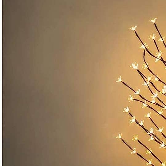 Plastic Cherry Blossom Tree Light - Warm White 6' for wholesale on Faire0