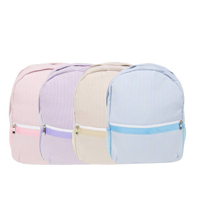 Love That Cotton - Wholesale Backpack - Kids - Seersucker Backpack (Full Size)